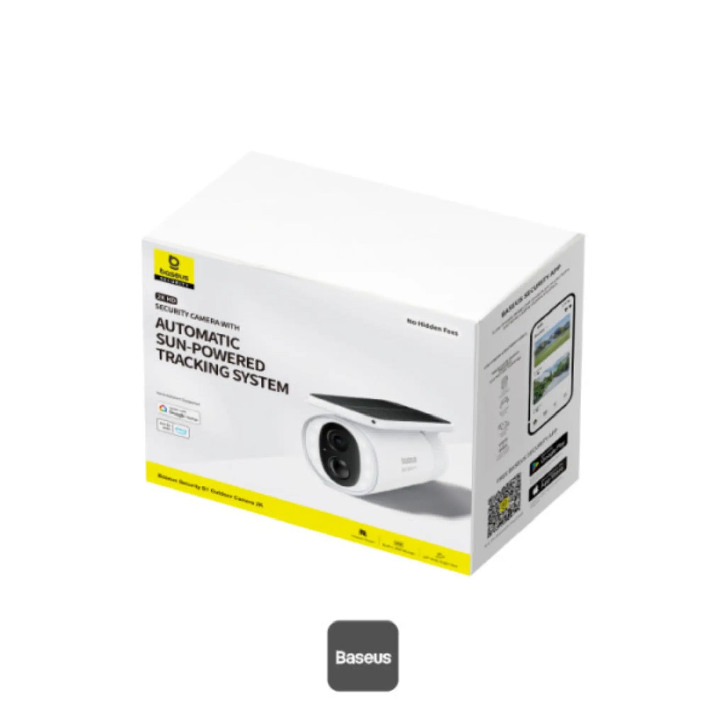 Baseus Security S1 Outdoor 2K Solar Security Camera – IP67 Waterproof, AI Detection