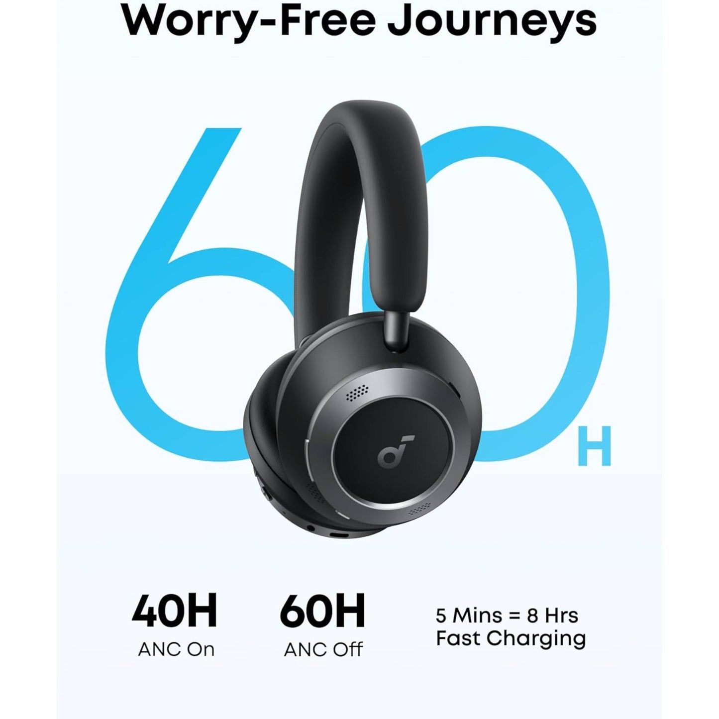 Soundcore Space One Pro, FlexiCurve Over-Ear Headphone