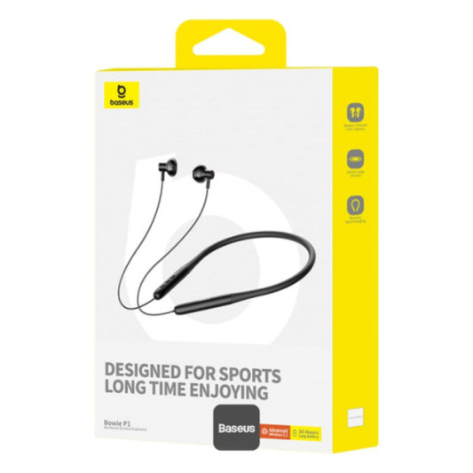 Baseus Bowie P1 Neckband Wireless Earphones - 30H Playtime, V5.2