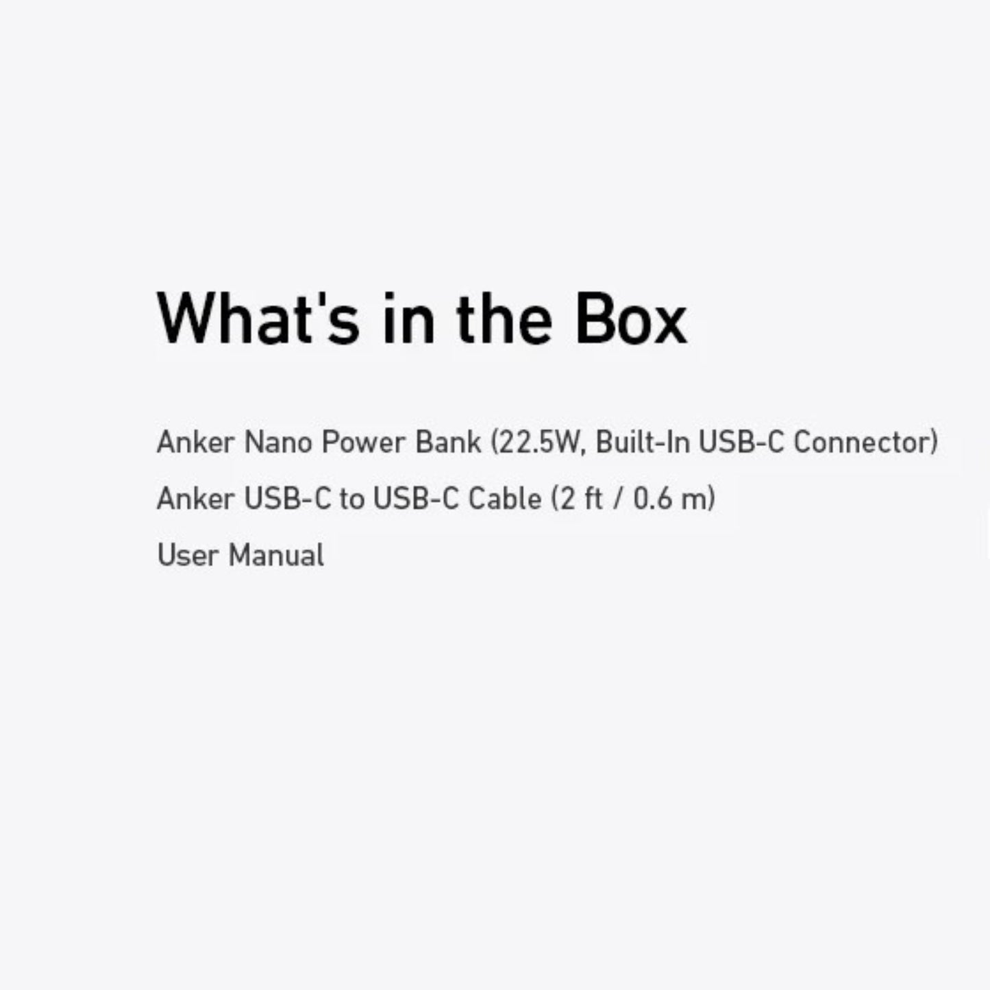 Anker Nano Power Bank (22.5W, Built-In USB-C Connector) Bahrain Goods