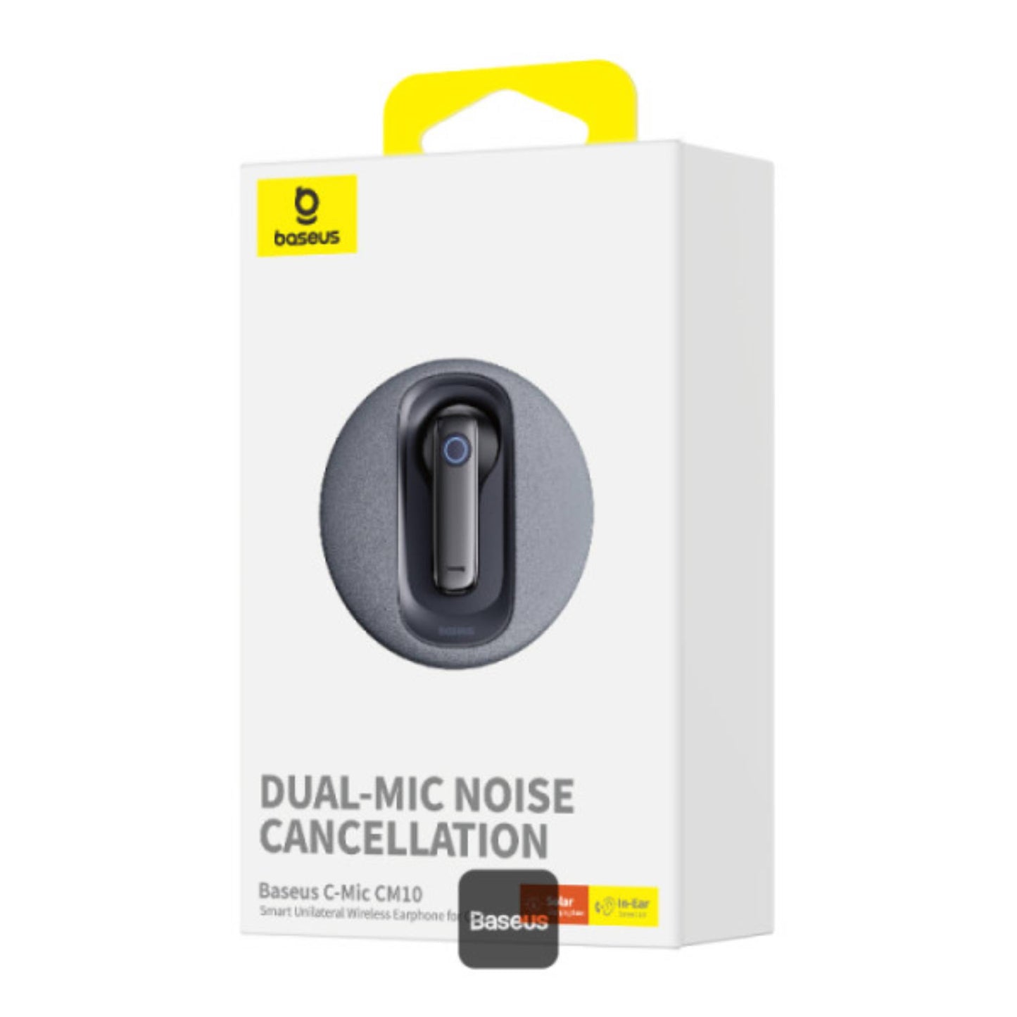 Baseus C-Mic CM10 Solar Charging Single Ear Wireless Earphone for Car