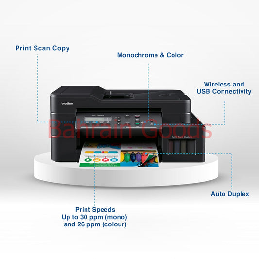 Brother DCP-T820DW Printer - Auto Duplex Printing, Print, Scan, Copy