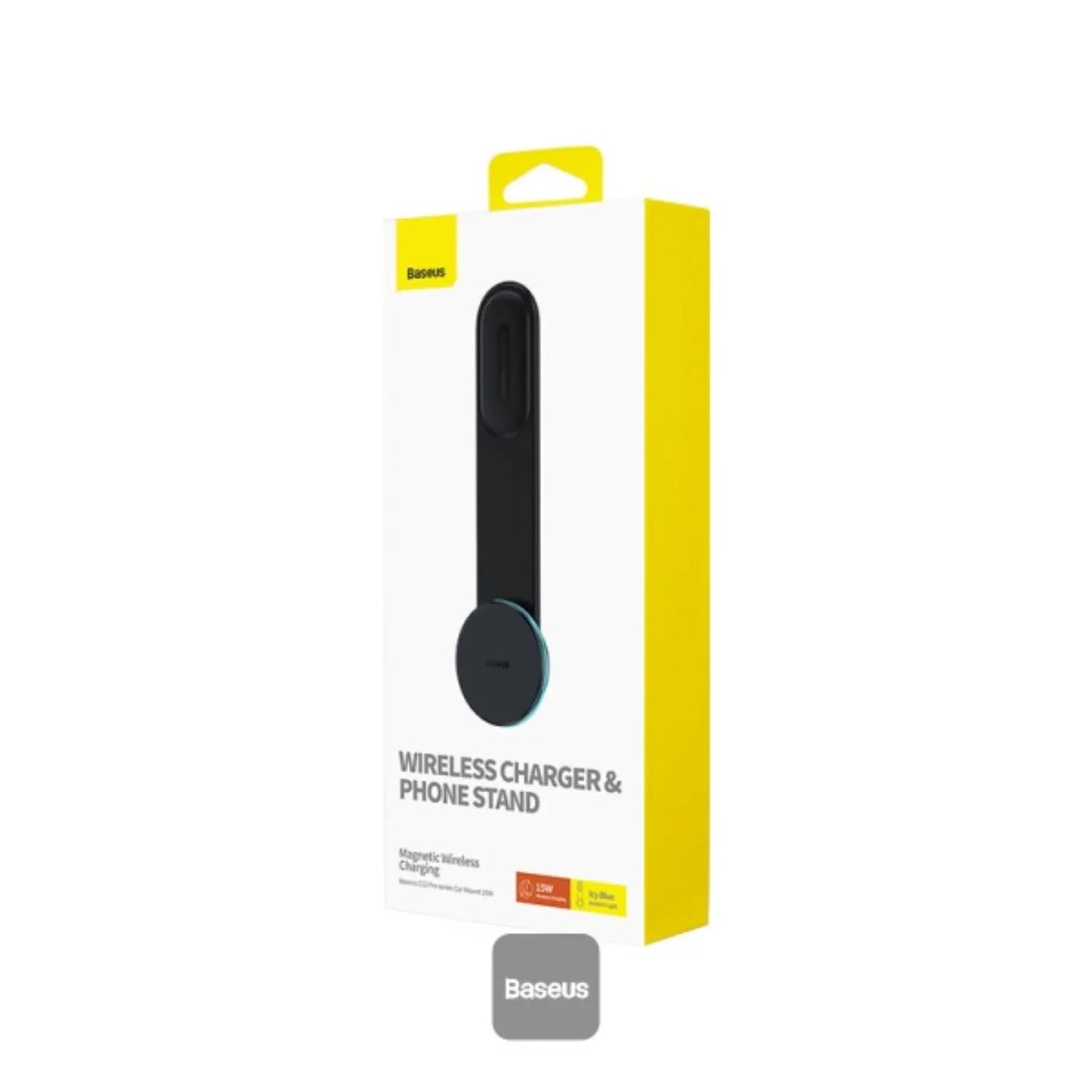 Baseus C02 Pro Magnetic Wireless Charging Car Mount – Fast Charging Phone Holder (Black)
