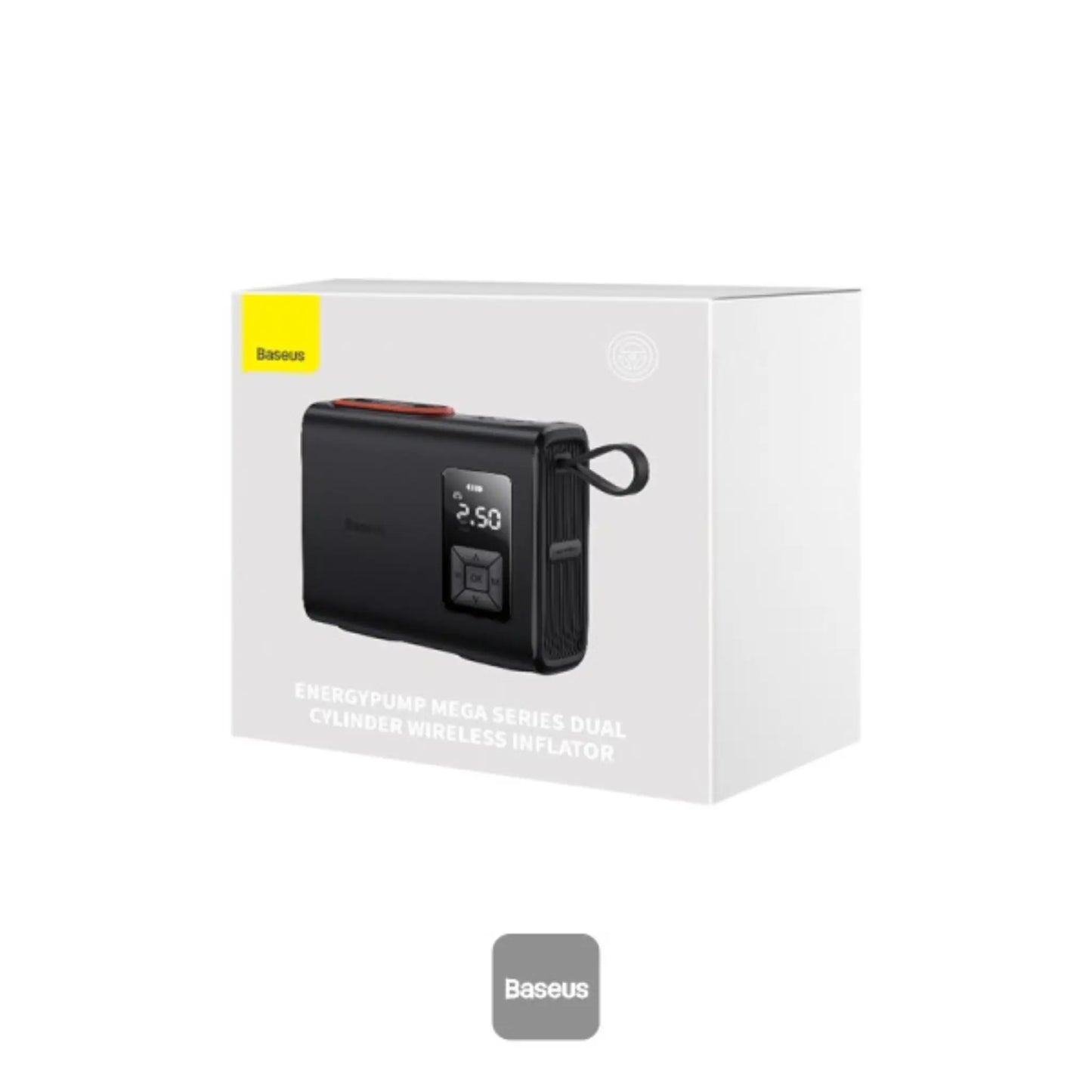 Baseus Mega Energy Pump Dual Cylinder Wireless Inflator Black – Portable Tyre Air Pump