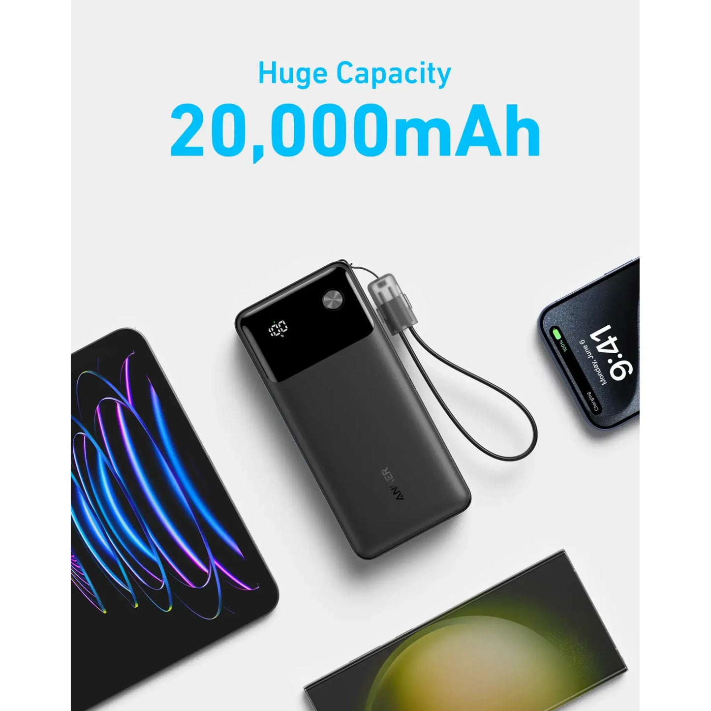 Anker Power Bank PowerCore 20000mAh 30W PD Fast Charger A1384
