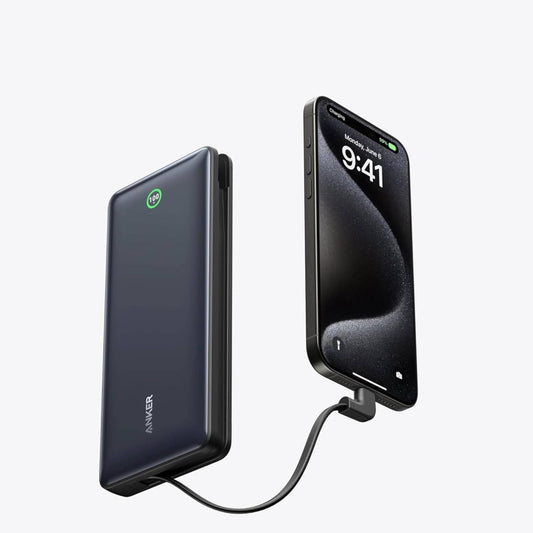 Anker Nano Power Bank 20K – 30W Fast Charging, Built-in USB-C Cable