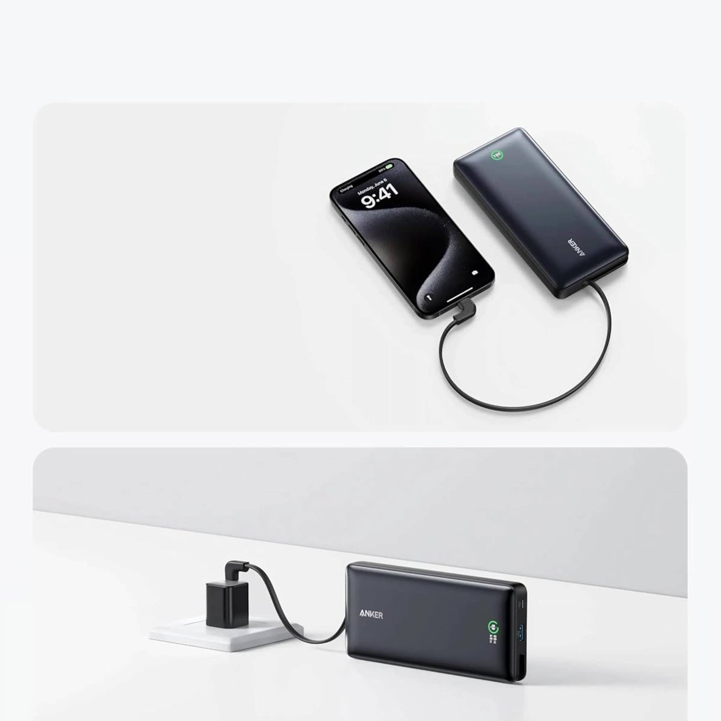 Anker Nano Power Bank 20K – 30W Fast Charging, Built-in USB-C Cable