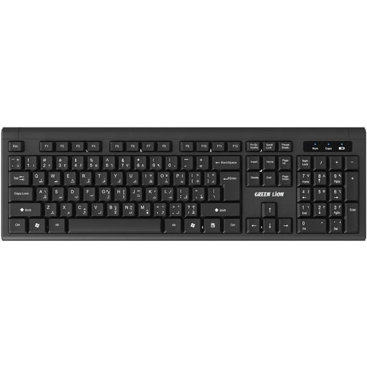 Green Lion GKM-200 Wireless Keyboard Mouse Combo Black
