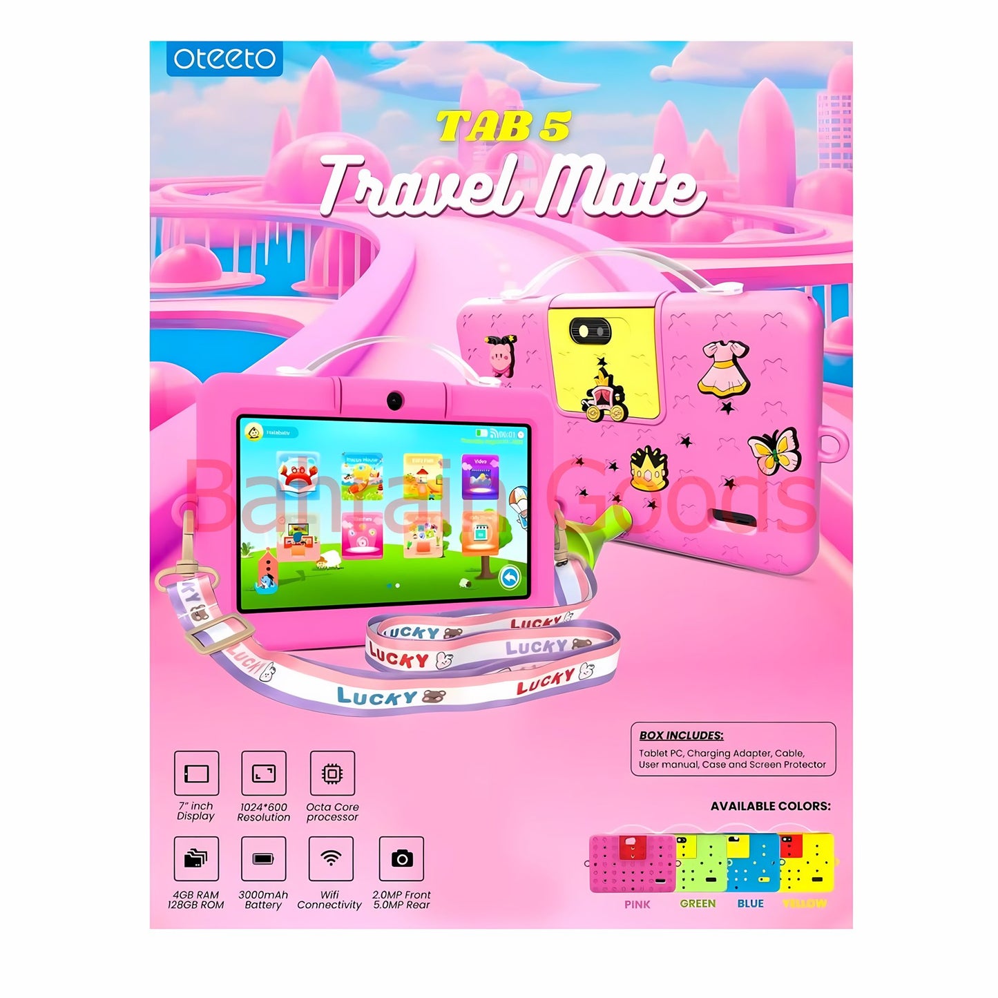 Oteeto Tab 5 Travel Mate 7 inch IPS LED