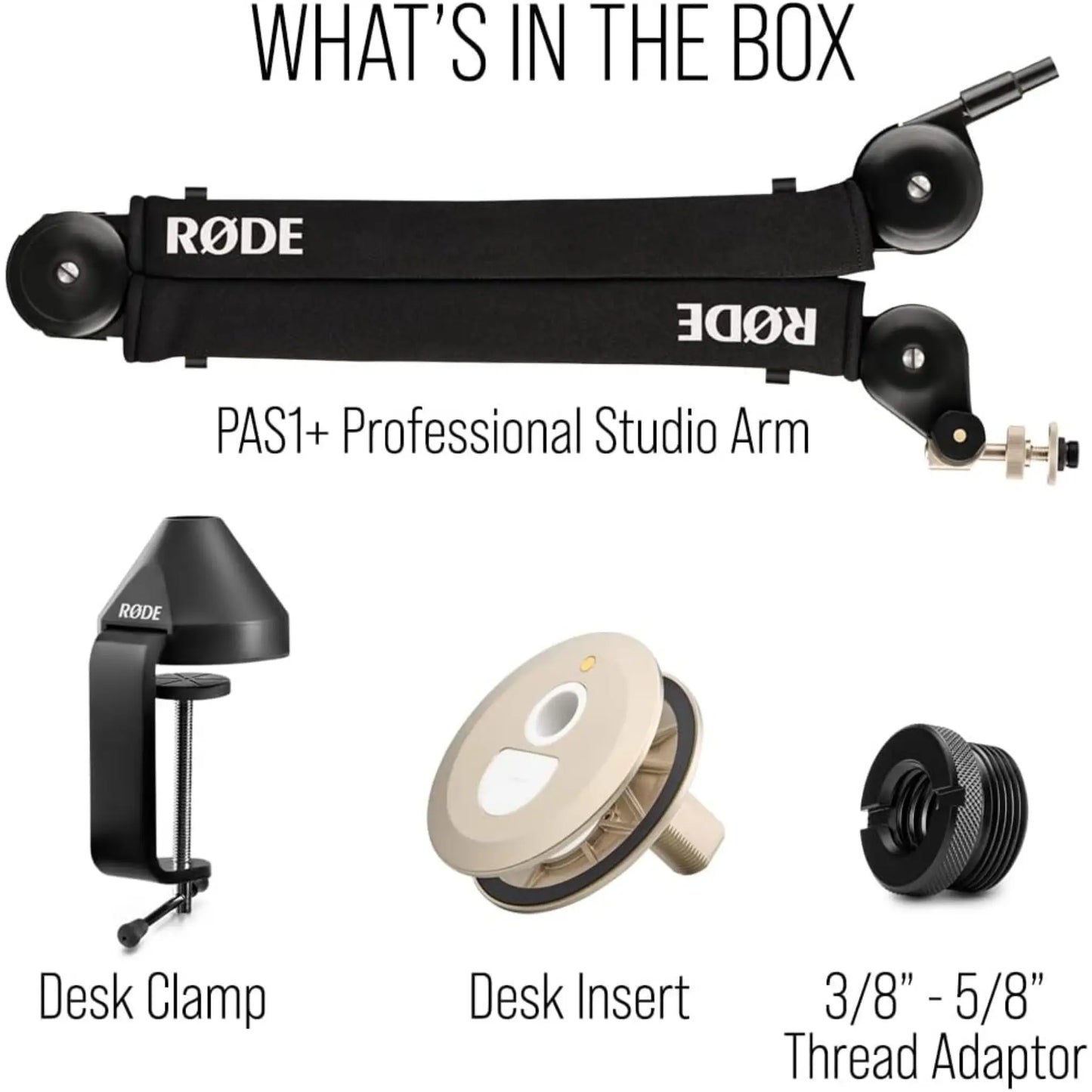 RØDE PSA1+ Professional Studio Arm Black | Premium Broadcast Boom Arm