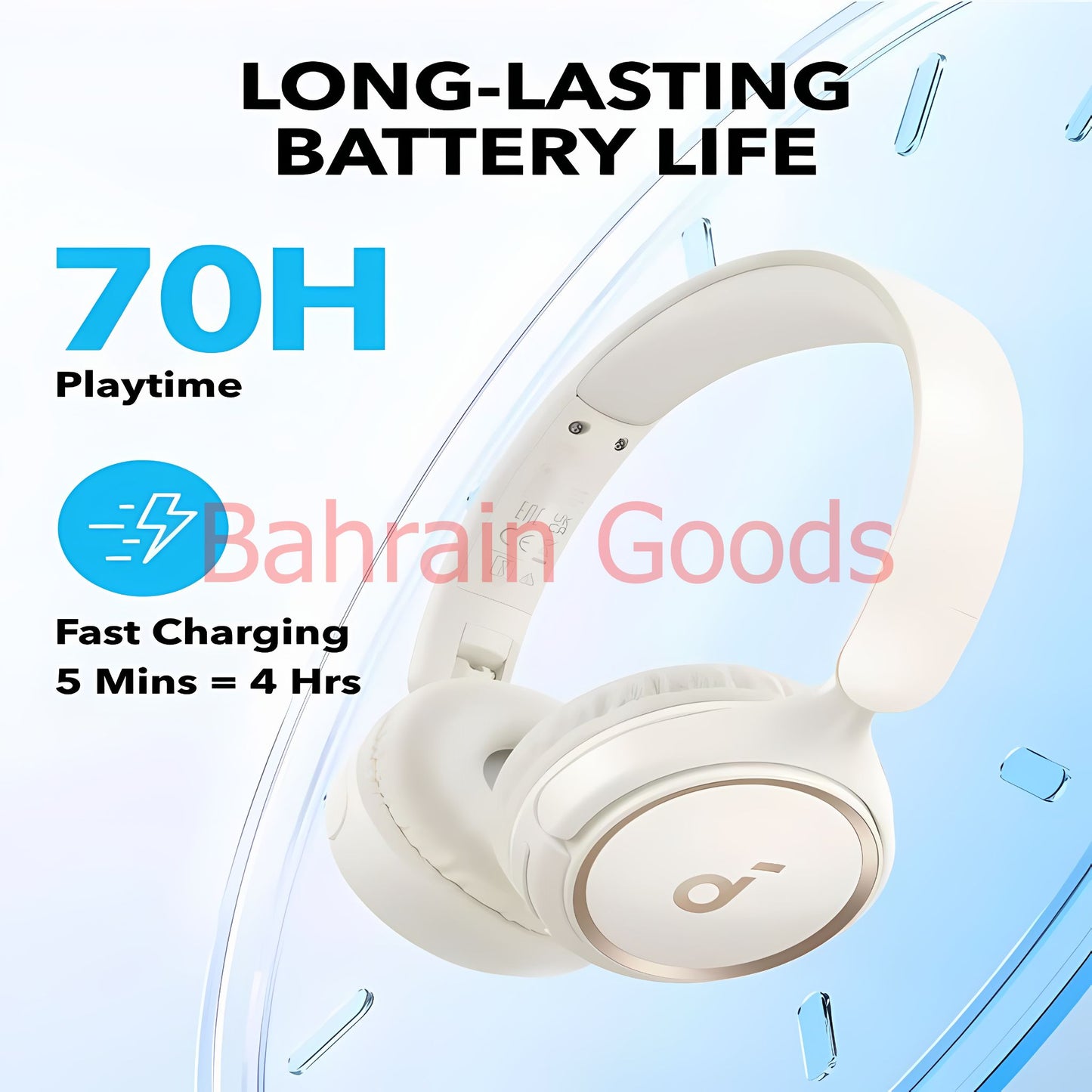 Soundcore H30i Wireless On-Ear Headphones, Foldable Design | Bahrain Goods