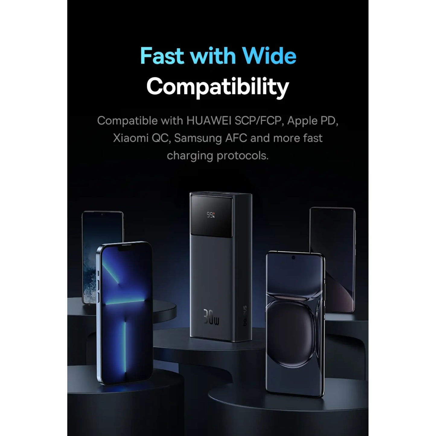 Baseus Star-Lord 30000mAh 30W Fast Charging Power Bank with Digital Display