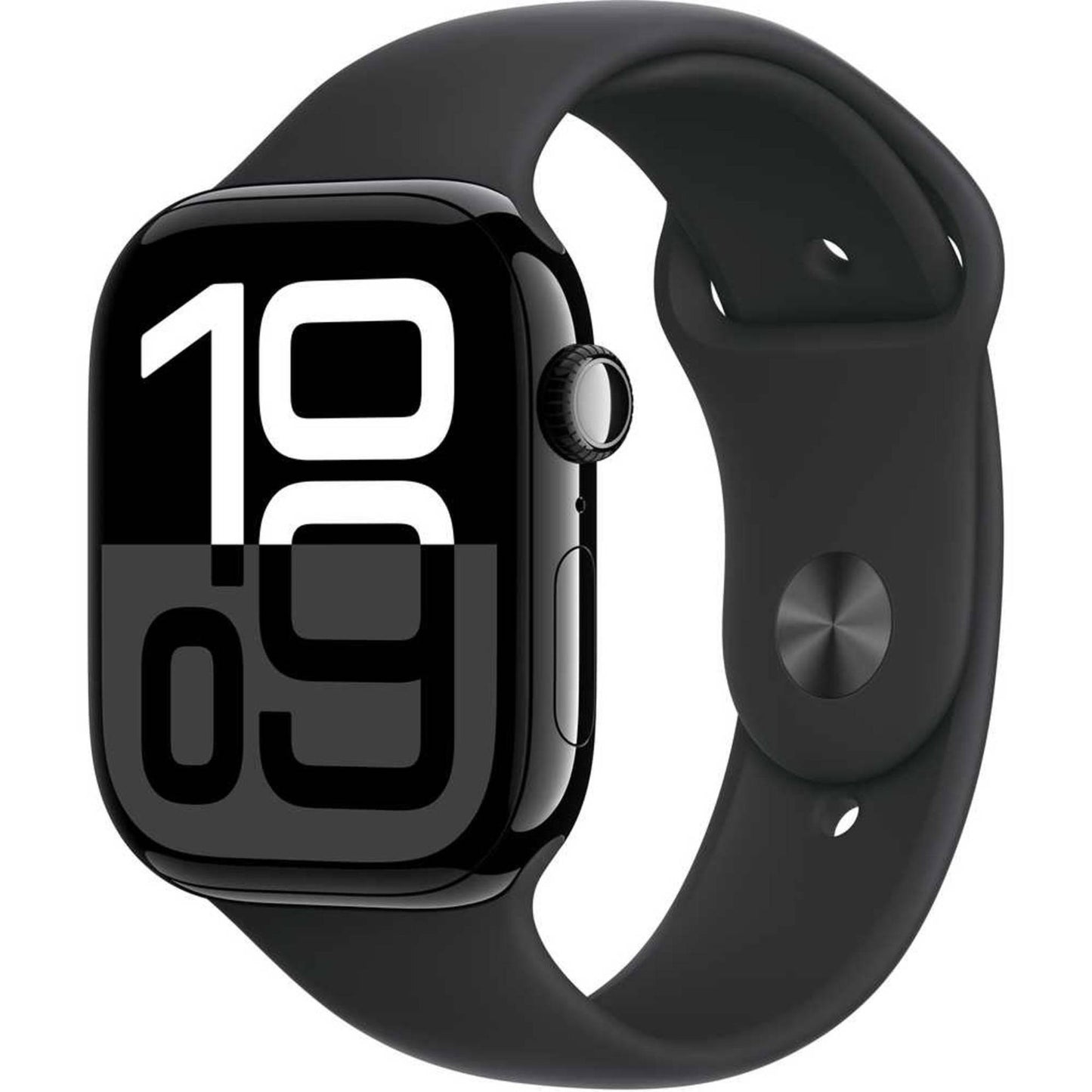 Apple Watch Series 10 GPS 46mm Jet Black Aluminium Case with Black Sport Band