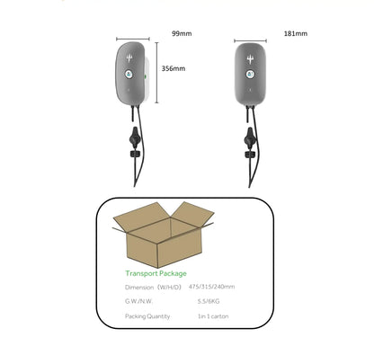 Legend 7kW EV Charger Type 2 Wall Box | Fast AC Charging Station