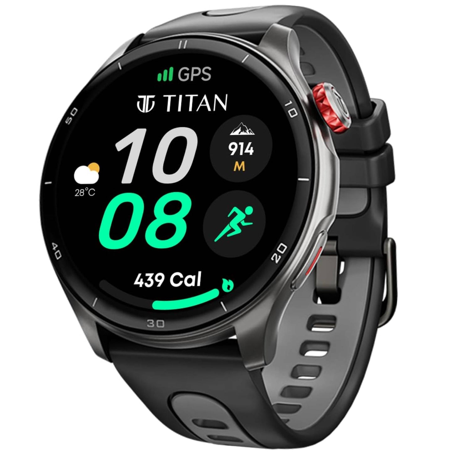 Titan Celestor Smartwatch | 1.43″ AMOLED, Dual-Band GPS