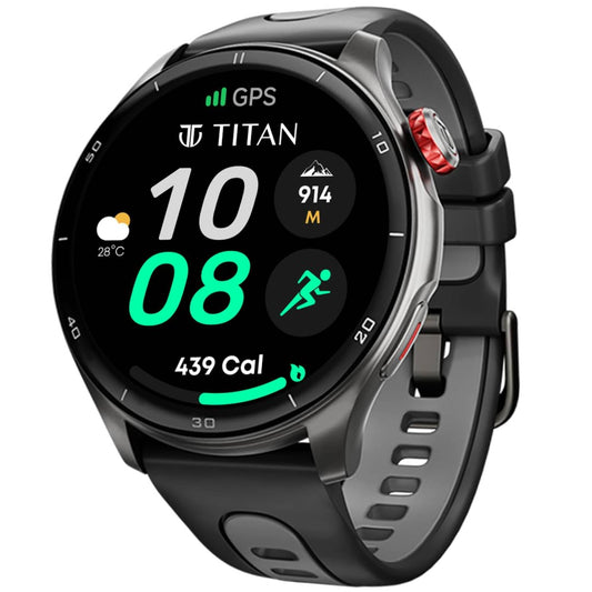 Titan Celestor Smartwatch | 1.43″ AMOLED, Dual-Band GPS