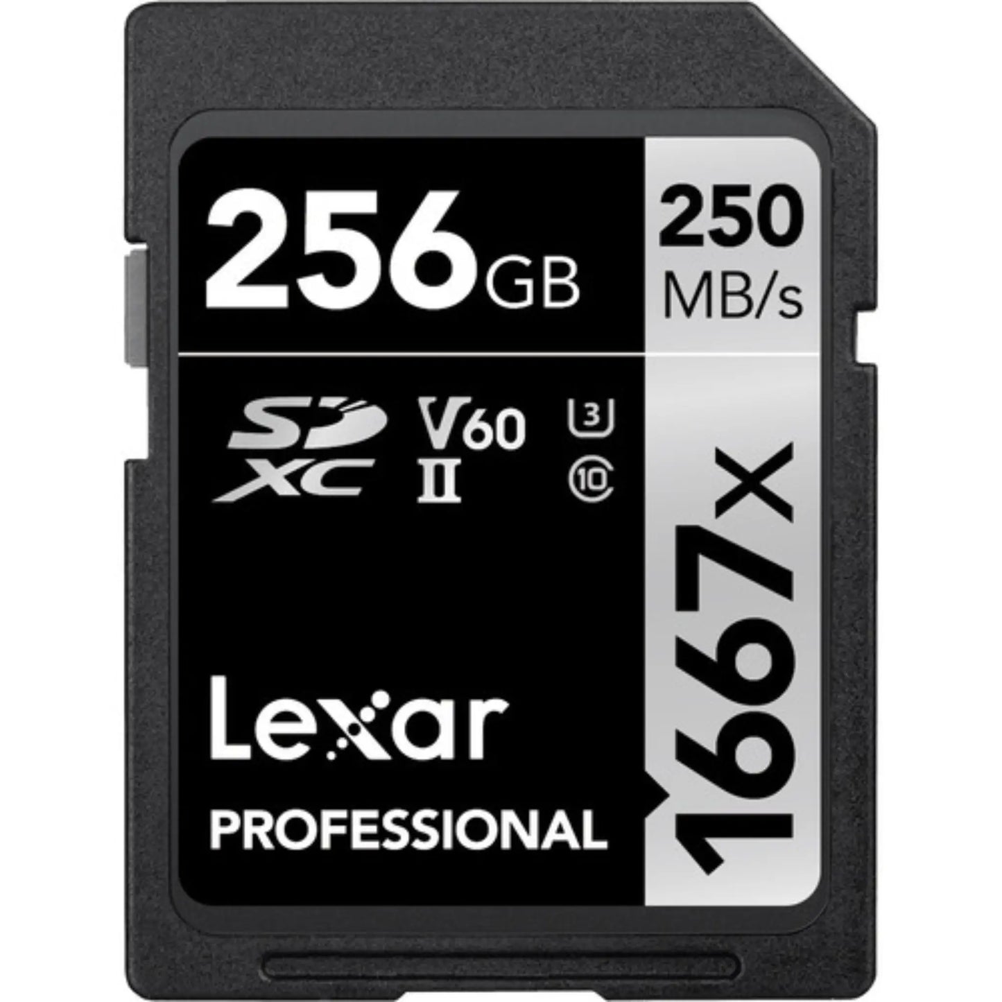 Lexar 256GB Professional 1667x UHS-II SDXC Memory Card | 250MB/s Read Speed