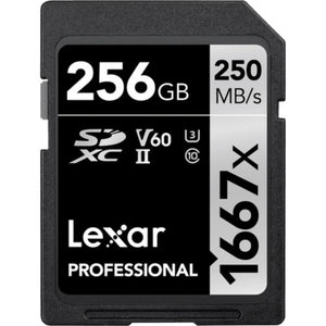 Lexar 256GB Professional 1667x UHS-II SDXC Memory Card | 250MB/s Read Speed