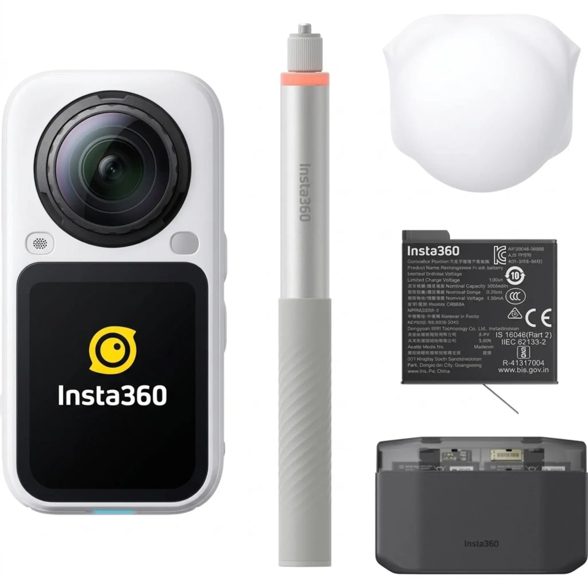 Insta360 X6 360° 8K Camera Essentials Bundle White