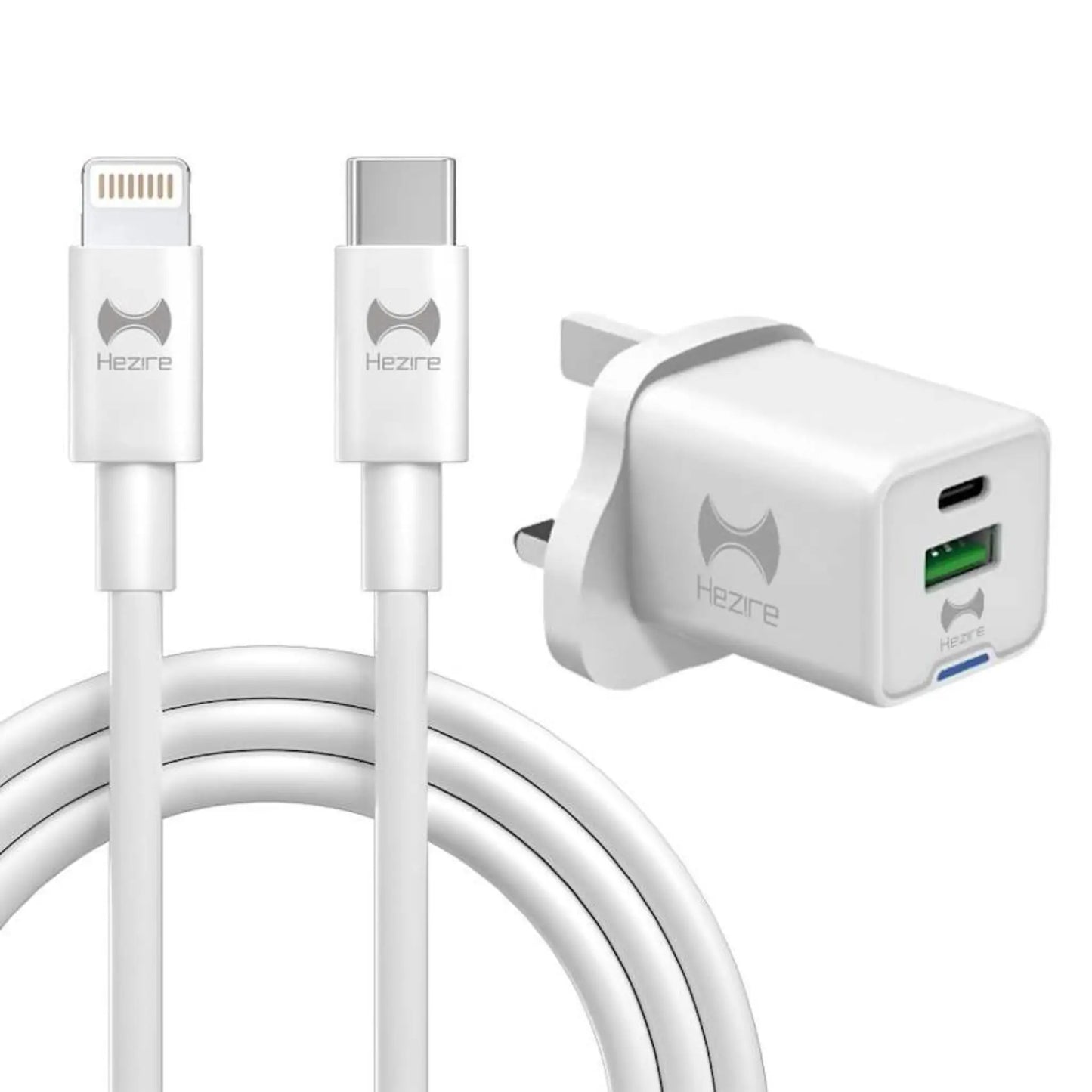 Hezire H-Adapt PWR PD35W GaN Fast Charger with Type-C to Lightning Cable | HEZ-PD35W-C2L