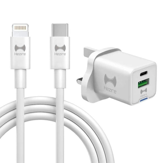 Hezire H-Adapt PWR PD35W GaN Fast Charger with Type-C to Lightning Cable | HEZ-PD35W-C2L