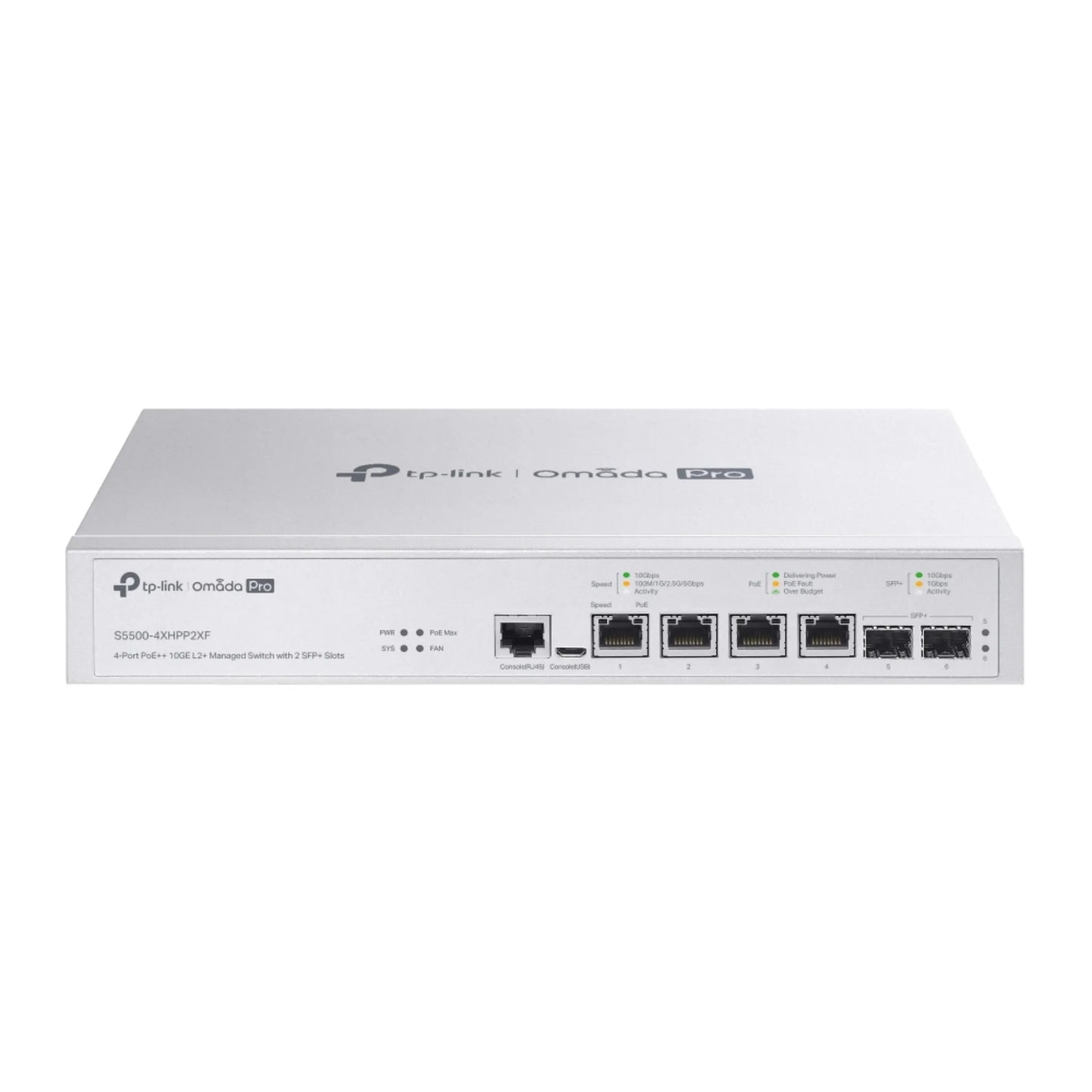 TP-Link Omada Pro S5500-4XHPP2XF 10G PoE++ Switch