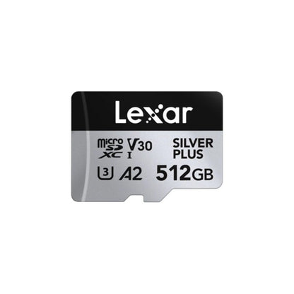 Lexar 512GB Professional Silver Plus microSDXC Card 205MB/s 4K U3 V30