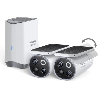 Baseus S1 Pro Solar Outdoor Security Camera Kit 3K Dual Lens IP67