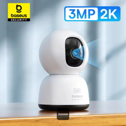 Baseus Security P1 Lite 3MP Wi-Fi Indoor Camera 360° Pan AI Detection Night Vision
