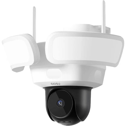 Aosu FloodlightCam Pro L5P Camera Wired 3K UHD Outdoor Security Camera | 360° Coverage, 24/7 Recording, Color Night Vision