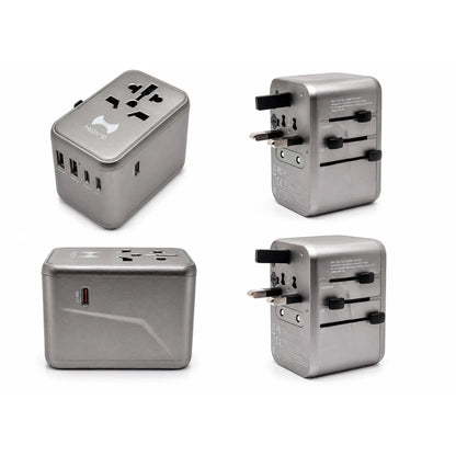 Hezire H-Adapt World PD65W GaN International Travel Adapter & Charger | Universal Travel Adapter | HEZ-TC-PD65W-INTL