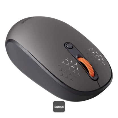 Baseus K01B Wireless Tri-Mode Keyboard + F01A Wireless Mouse Combo – Silent US Layout, Bluetooth 5.0 & 2.4G, 800/1000/1600 DPI – Gray