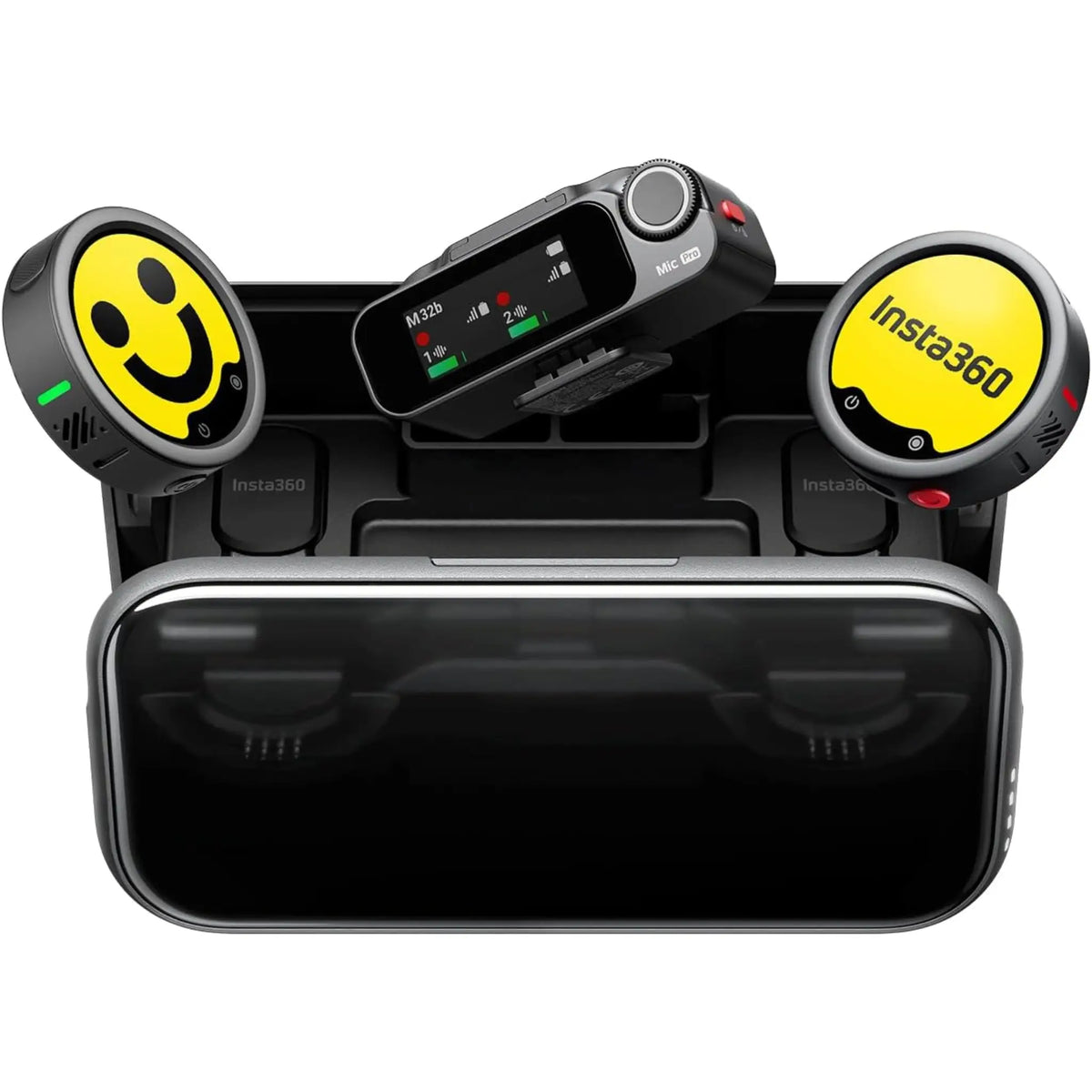 Insta360 Mic Pro Wireless Microphone 2 TX 1 RX  + Charging Case