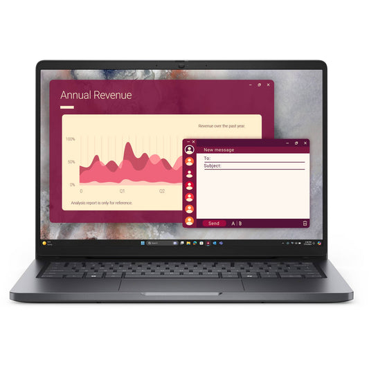 Dell Pro 14 Laptop |  Intel® Core 5-120U, 10 cores | 8GB DDR5 512GB PCIe NVMe