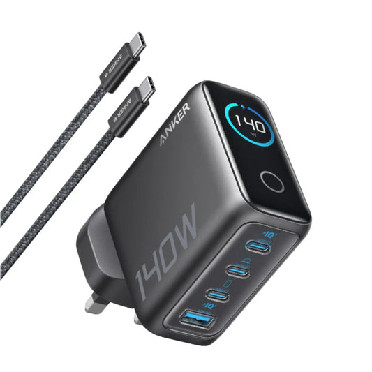 Anker 140W 4-Port PD 3.1 Laptop Charger | Fast GaN Power