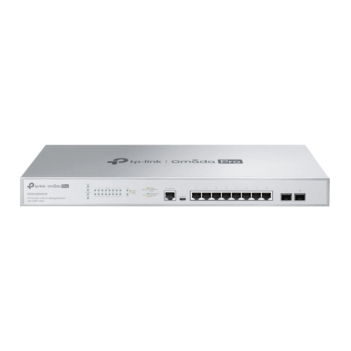 TP-Link Omada Pro S5500-8MHP2XF 2.5G PoE+ Managed Switch