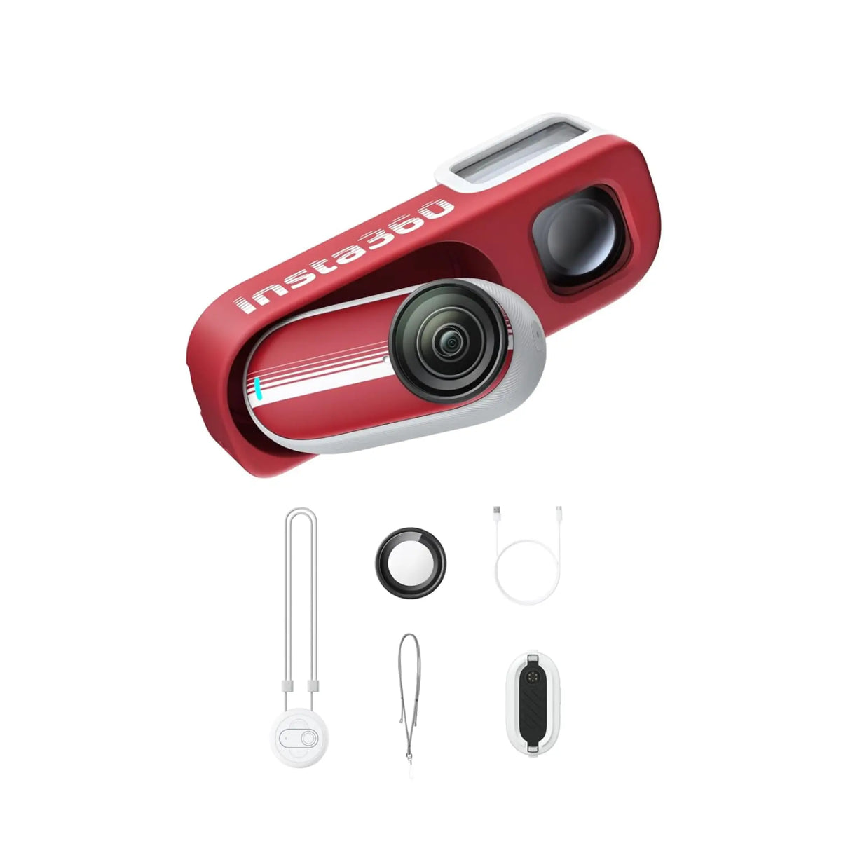 Insta360 GO 3S Retro Bundle 128GB Red 4K Camera