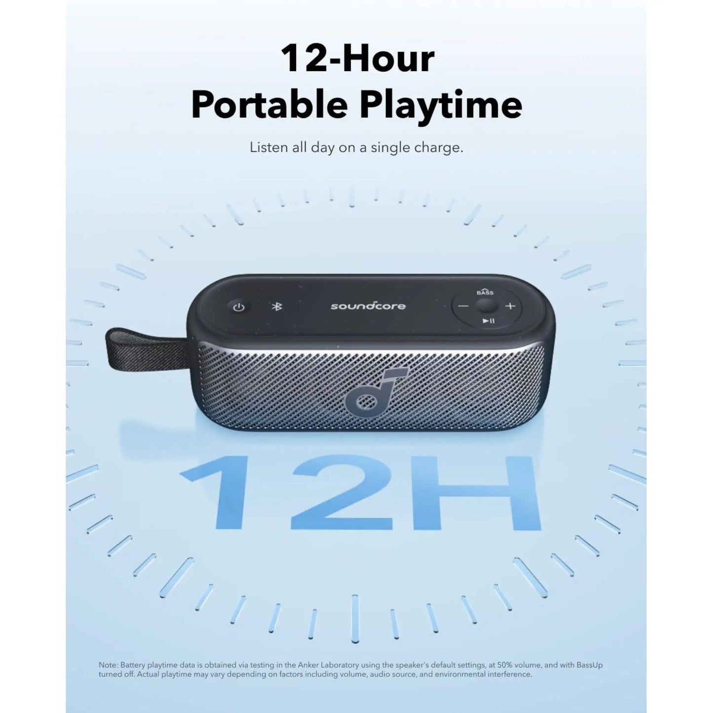 Soundcore Motion 100 Portable Bluetooth Speaker | Hi-Res Audio, Stereo Sound, IPX7 Waterproof