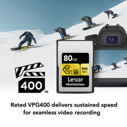Lexar® Professional CFexpress™ 2.0 Type A Card GOLD Series | 80GB