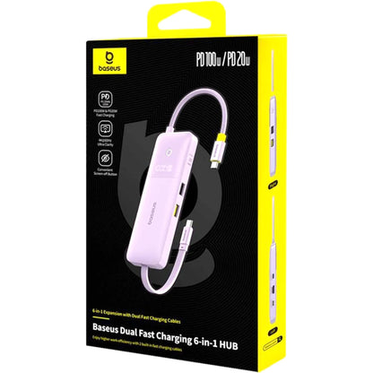 Baseus Dual Fast Charging 6-in-1 HUB