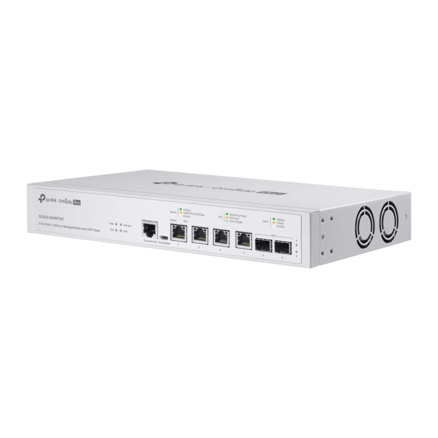 TP-Link Omada Pro S5500-4XHPP2XF 10G PoE++ Switch