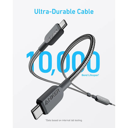Anker 140W 2-in-1 USB-C to USB-C Charging Cable | Dual Device Fast Charge