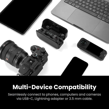 Insta360 Mic Pro Wireless Microphone 2 TX 1 RX  + Charging Case