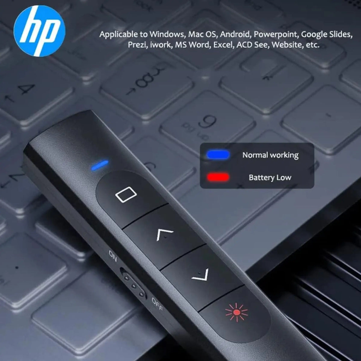 HP SS10 Wireless Presentation Presenter Pen Red Laser Pointer