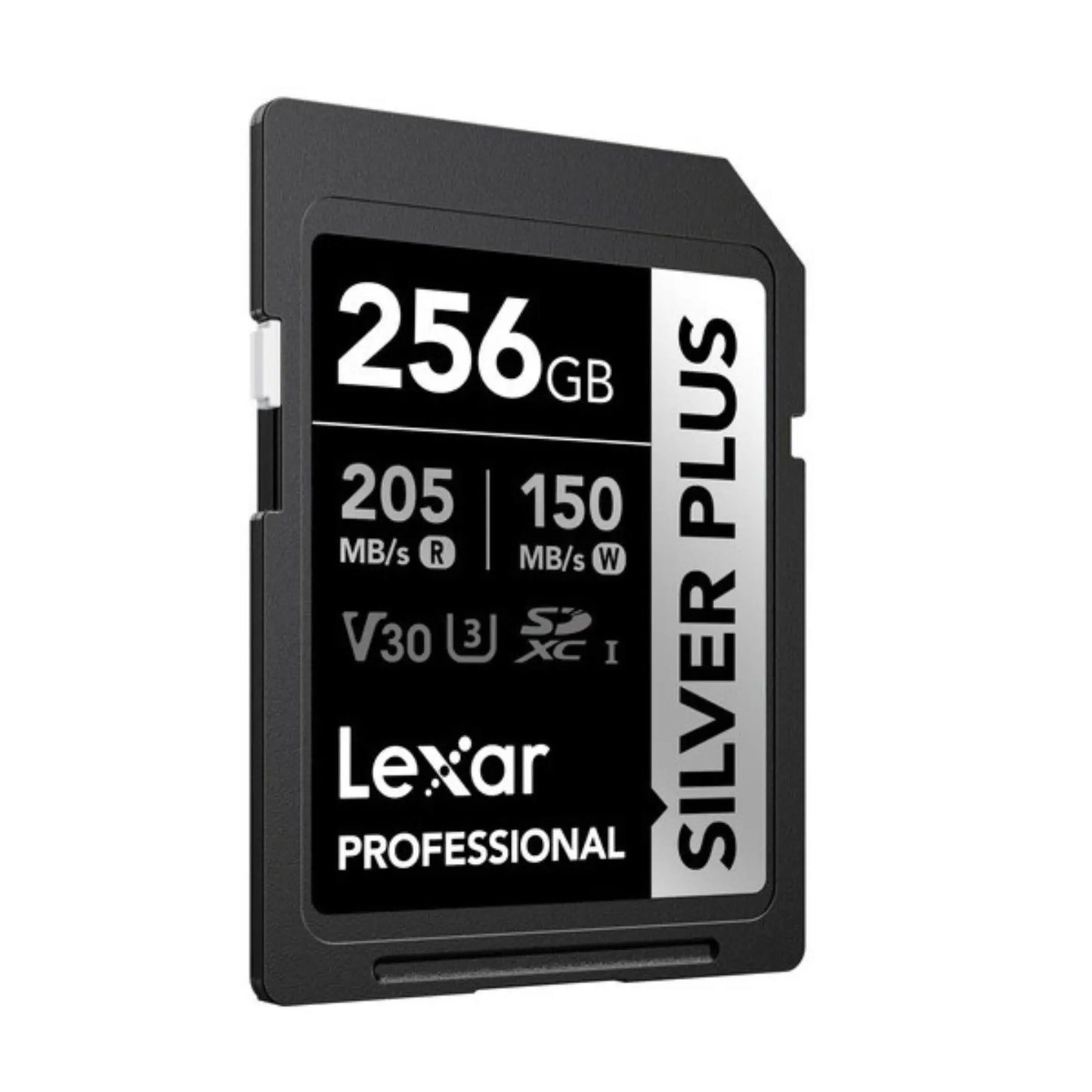 Lexar 256GB Professional SILVER PLUS UHS-I SDXC Memory Card – 205MB/s Read Speed