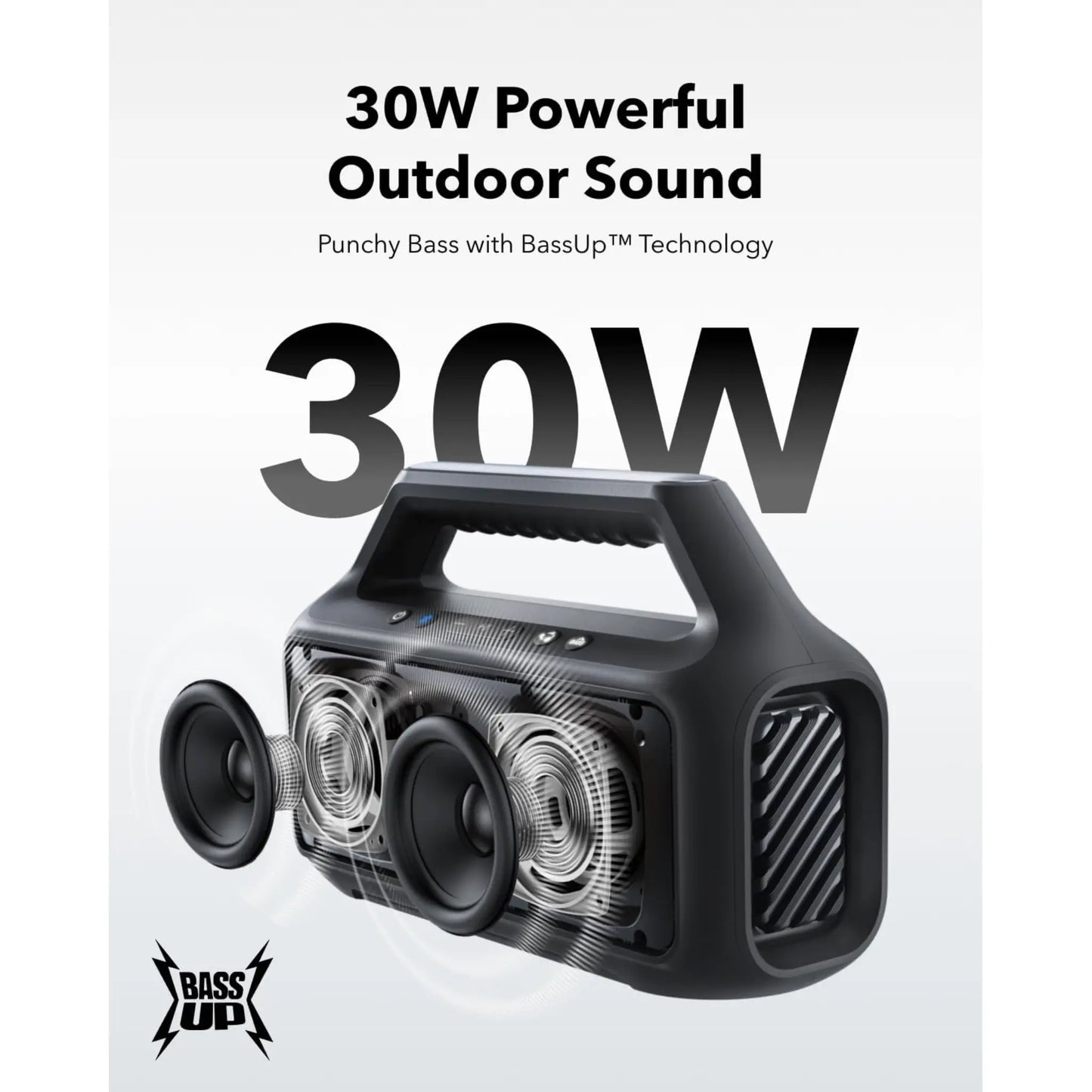 Soundcore Boom 2 SE Outdoor Speaker 30W | IPX7 Waterproof, 18H Playtime | Portable Bluetooth Speaker