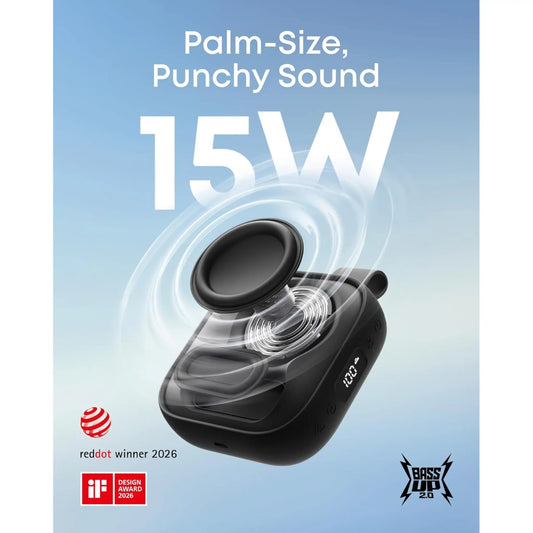 soundcore Boom Go 3i Portable Bluetooth Speaker | 15W BassUp 2.0 | IP68 Waterproof