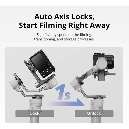 The DJI RS 4 Mini is a lightweight 3-axis gimbal stabilizer