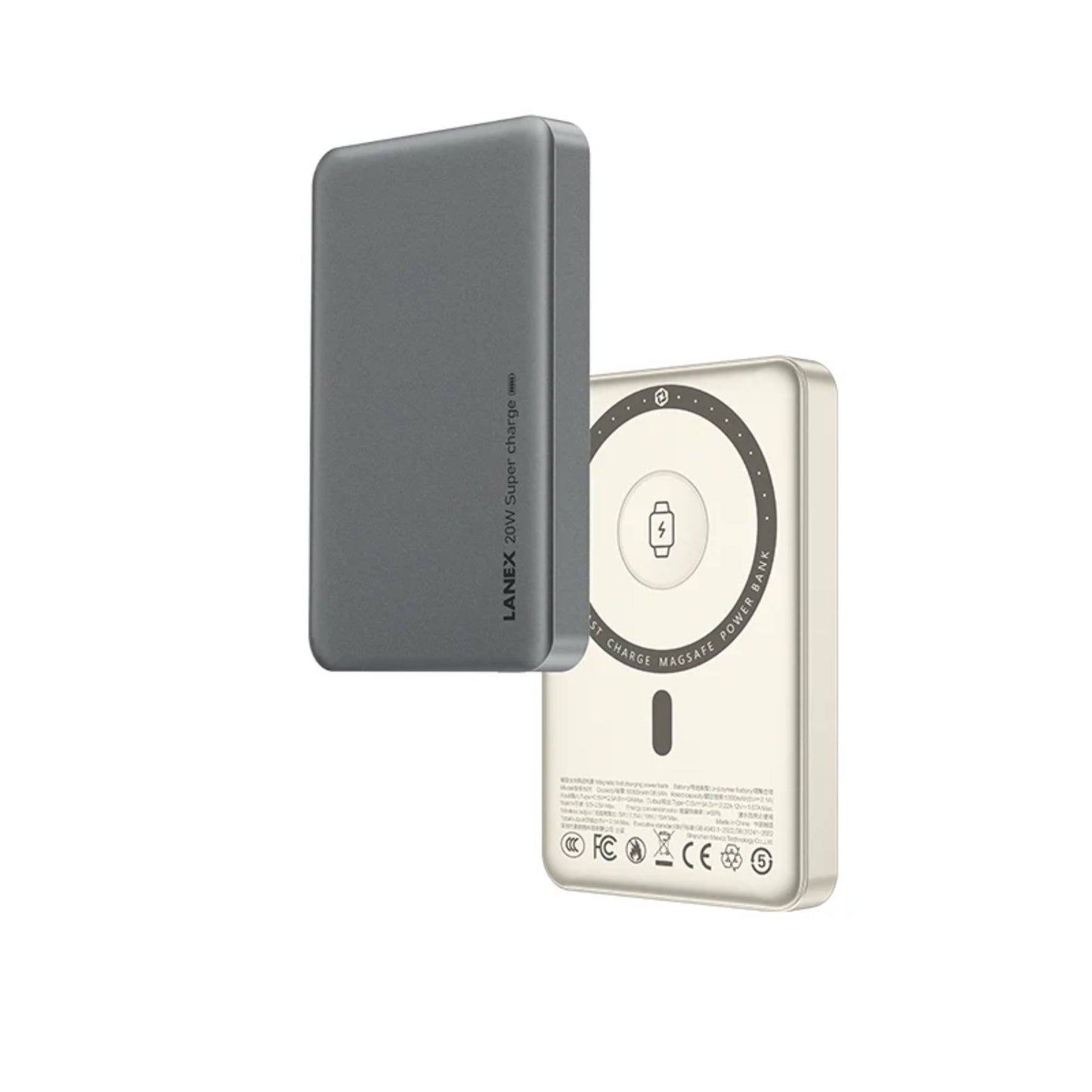 LANEX N28 10000mAh 20W Wireless MagSafe Power Bank | Fast Charging Portable Charger