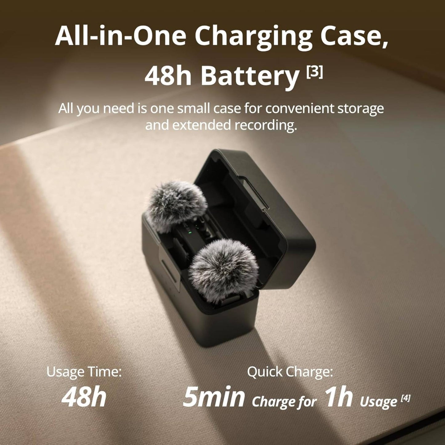 DJI Mic Mini (2 TX + 1 RX + Charging Case), Wireless Lavalier Microphone